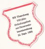 Ansteck-Plakette zum 100-jährigen Gründungsfest | 1991_09_22_ff_plakette_100-jaehriges_grundungsfest.jpg