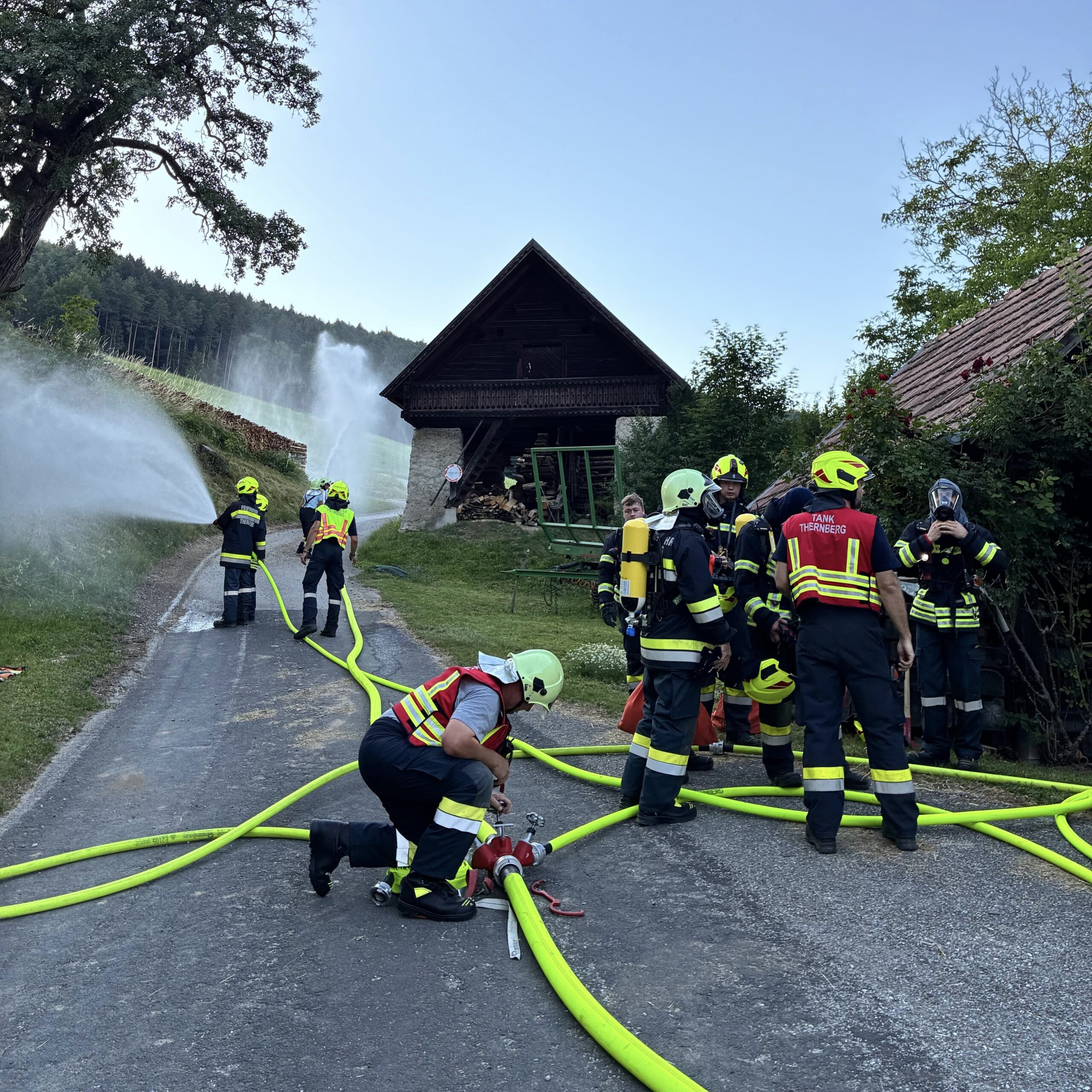 1. Gesamtübung: Gebäudebrand